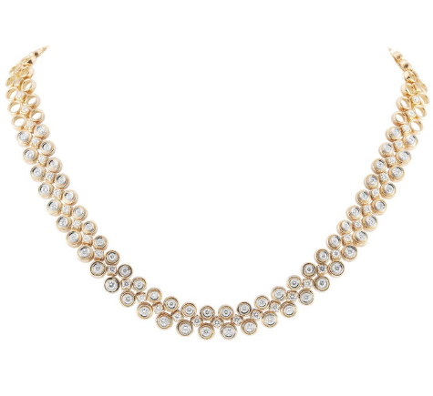 Lab-grown diamond choker