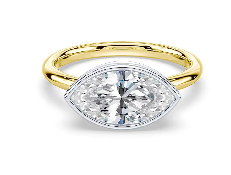 Lab-grown diamond solitaire ring