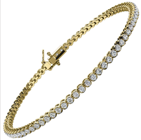 Lab-grown diamond tennis bracelet