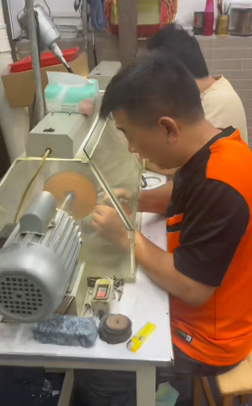 Factory polishing workshop